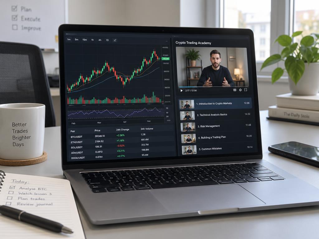 منصة تداول عملات رقمية + أكاديمية